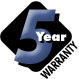 5 year warranty