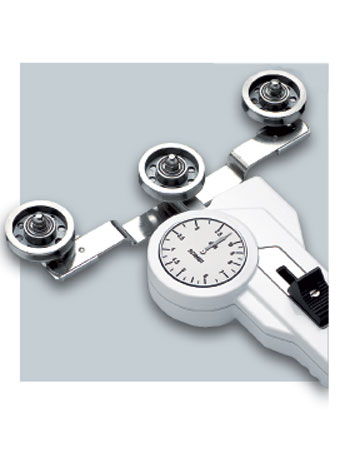 DXL Tension meter with large rollers for minimized material deflection