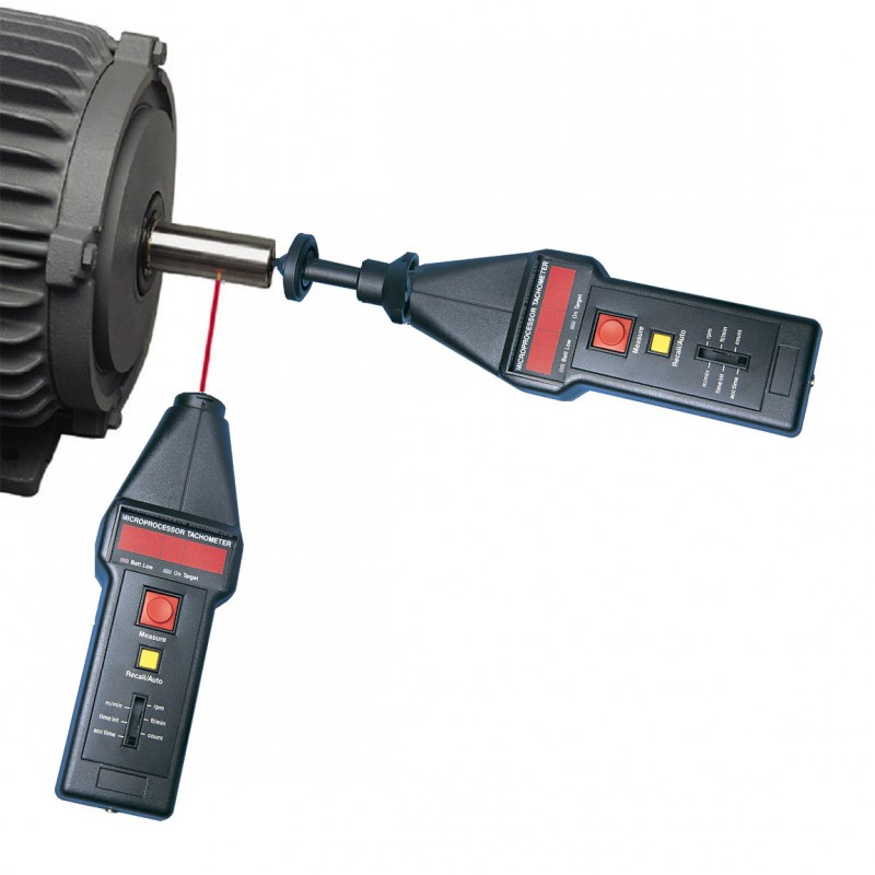CT6 Optical/ Contact Hand Tachometers with LED display Checkline Europe