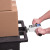 E1002 PADDED ATTACHMENT, SQUARE, E1003 used in a typical push testing application in combination with the E1009 double handle grip.